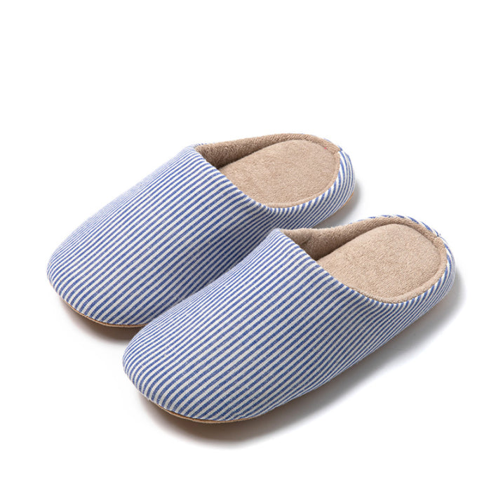 Unisex Striped Indoor Slippers | Cozy Home Footwear