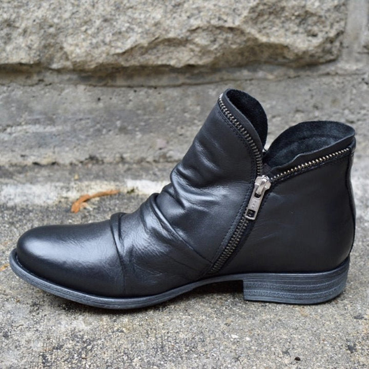 Vianne | Women's Zipper Boots Premium Leather Comfort
