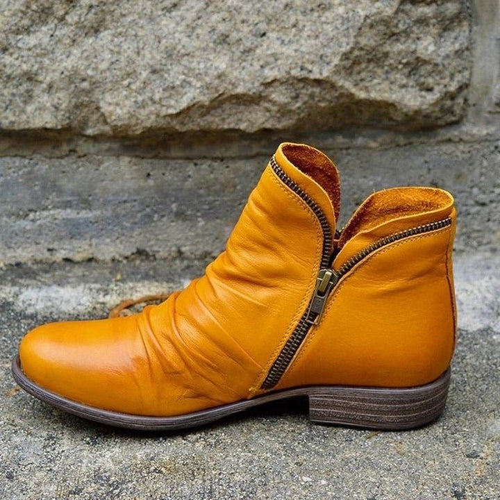 Vianne | Women's Zipper Boots Premium Leather Comfort