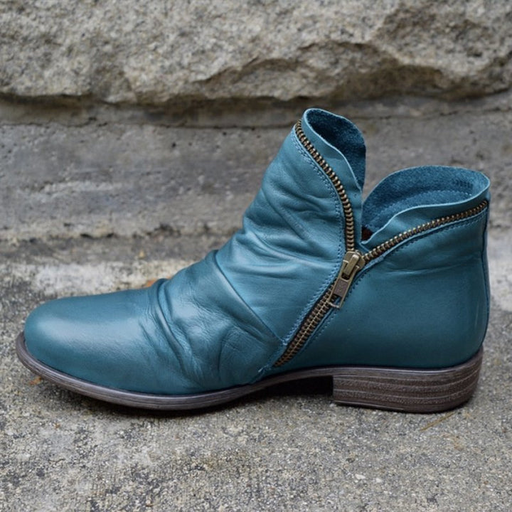 Vianne | Women's Zipper Boots Premium Leather Comfort