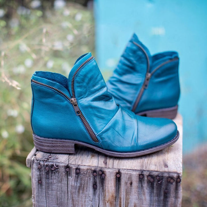 Vianne | Women's Zipper Boots Premium Leather Comfort