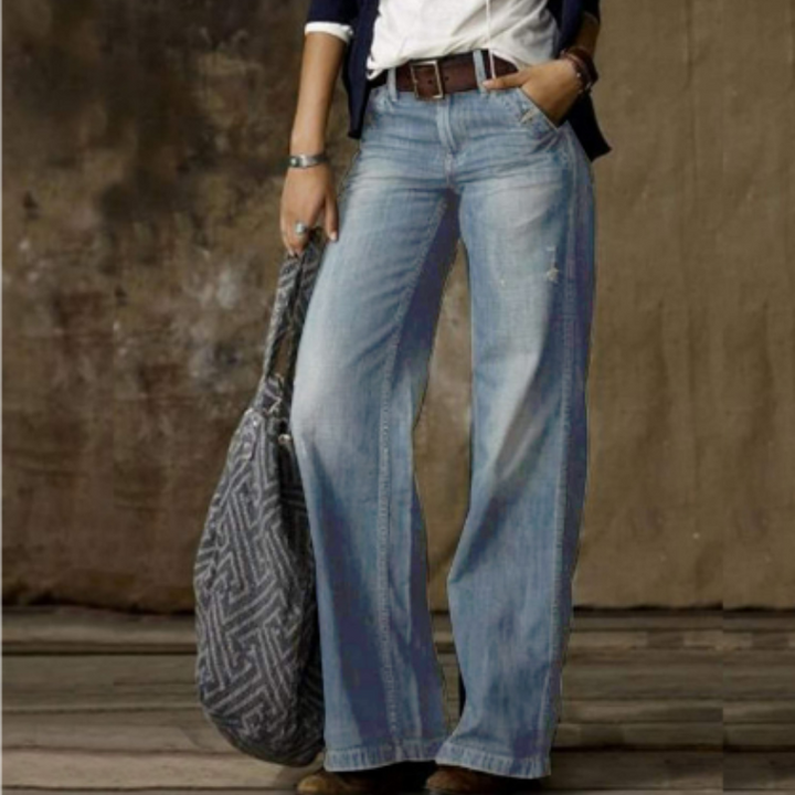 Vintage High Waist Palazzo Pants | Women's Wide Leg Trousers