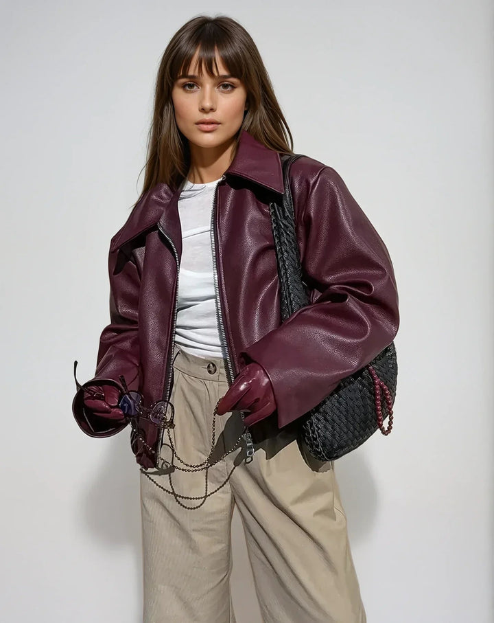 Vintage Women's Jacket | Stylish Zippered Outerwear