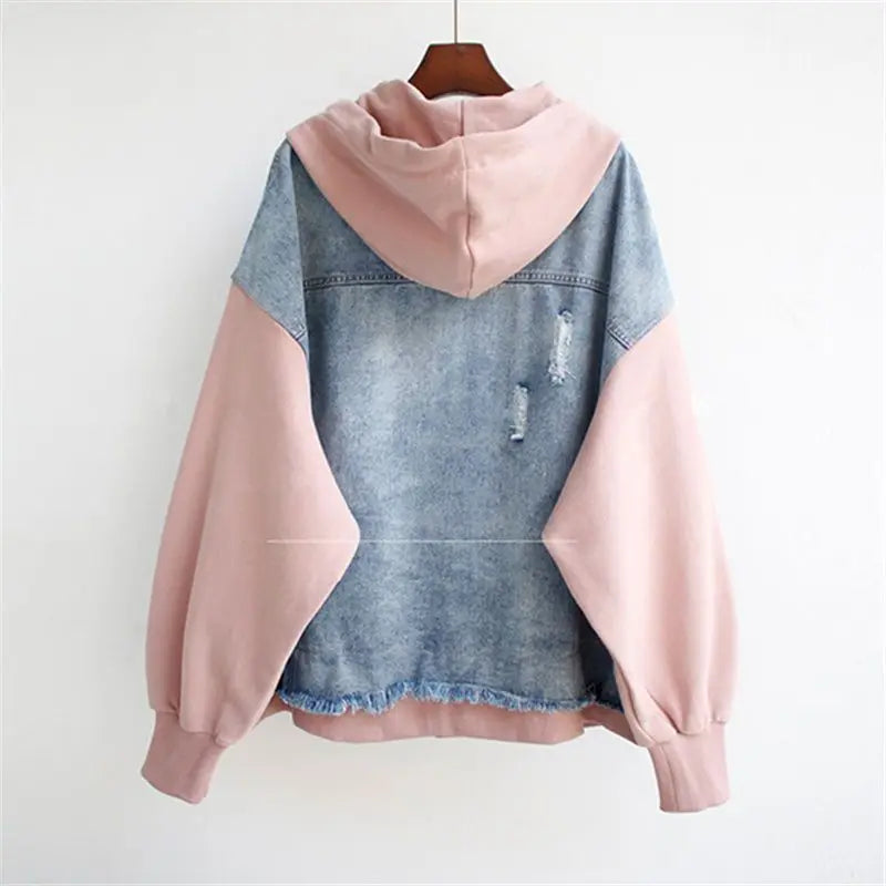 Vivian Denim Jacket Women | Casual Hoodie Outerwear