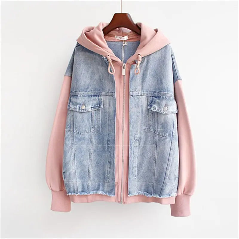 Vivian Denim Jacket Women | Casual Hoodie Outerwear