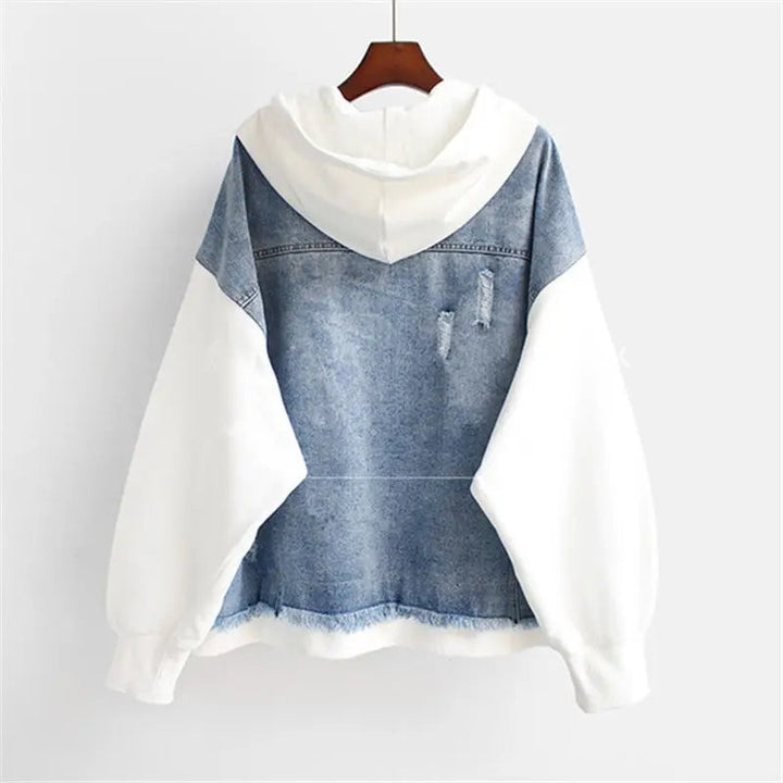Vivian Denim Jacket Women | Casual Hoodie Outerwear