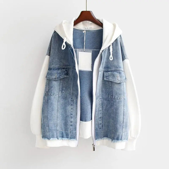 Vivian Denim Jacket Women | Casual Hoodie Outerwear