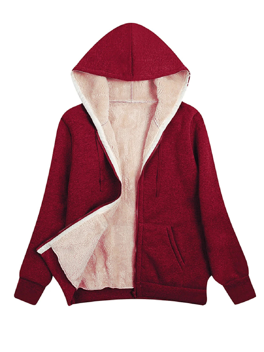 Warm Fleece Women's Jacket with Hood | Casual Outerwear