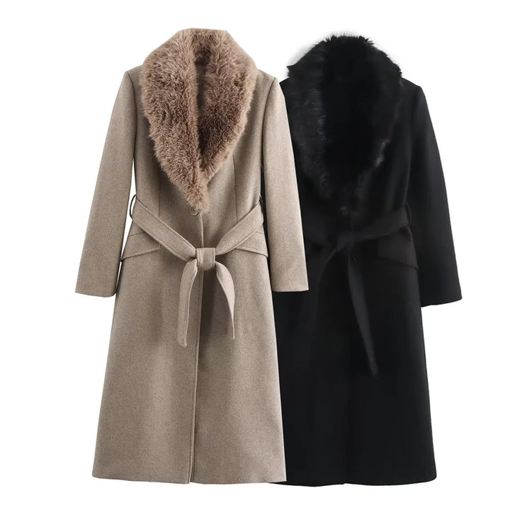 Warm Fur Collar Coat | Women's Winter Coat