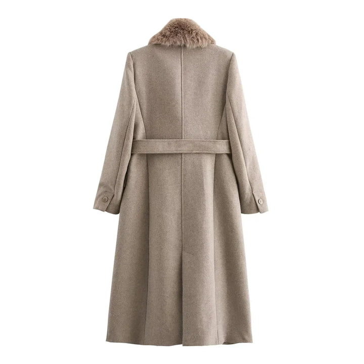 Warm Fur Collar Coat | Women's Winter Coat