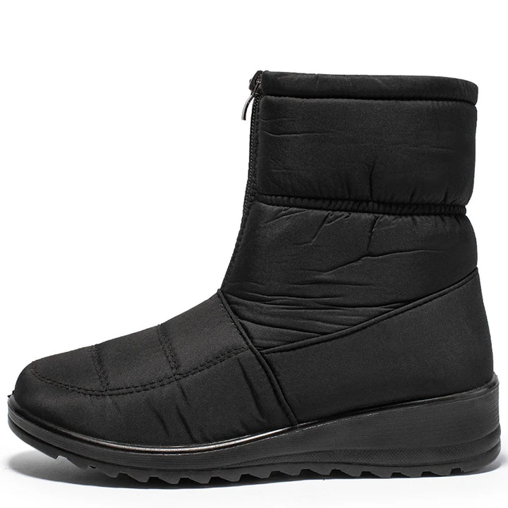 Warm Plush Ankle Boots | Waterproof Women's Snow Boots