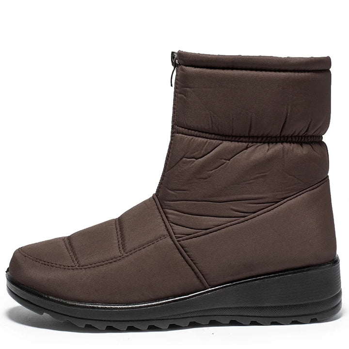 Warm Plush Ankle Boots | Waterproof Women's Snow Boots