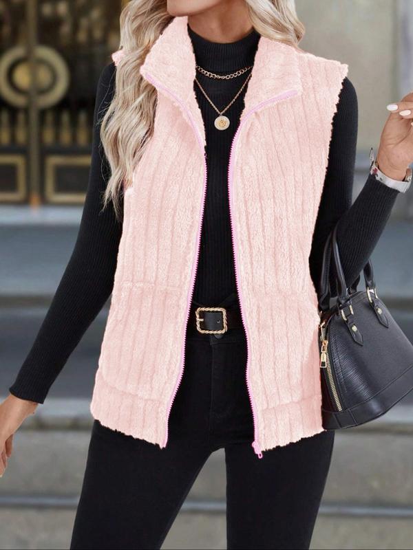 Warm Ribbed Fleece Vest | Stylish Layering for Men and Women 4