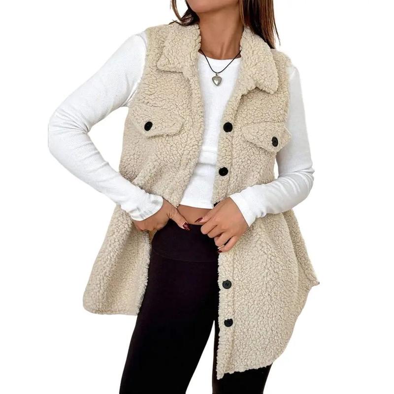 Warm Sherpa Vest Jacket | Stylish Cold Weather Layering 0