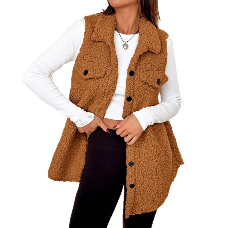 Warm Sherpa Vest Jacket | Stylish Cold Weather Layering 2