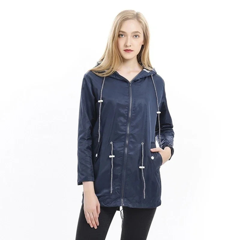 Women’s Waterproof Rain Jacket – Lightweight, Windproof & Effortlessly Practical
