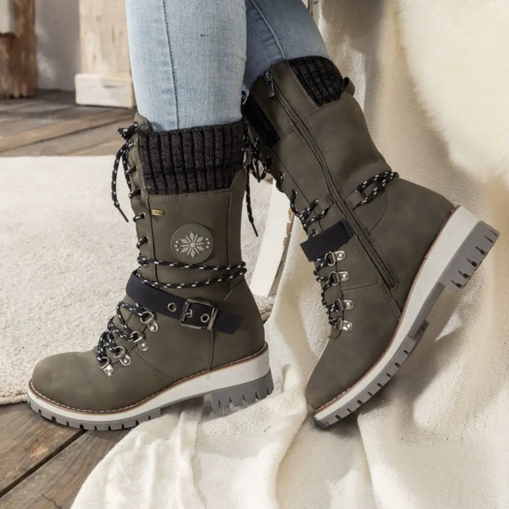 Waterproof Winter Boots Women | Stylish Anti-Slip Footwear