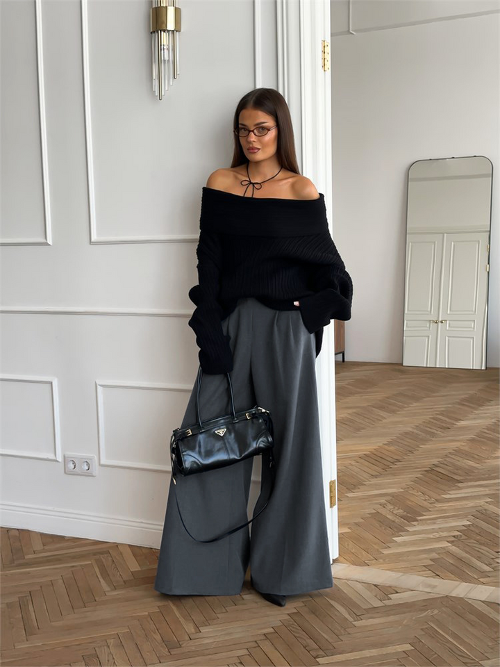 Wide Leg Trousers | Women's High Waisted Casual Pants