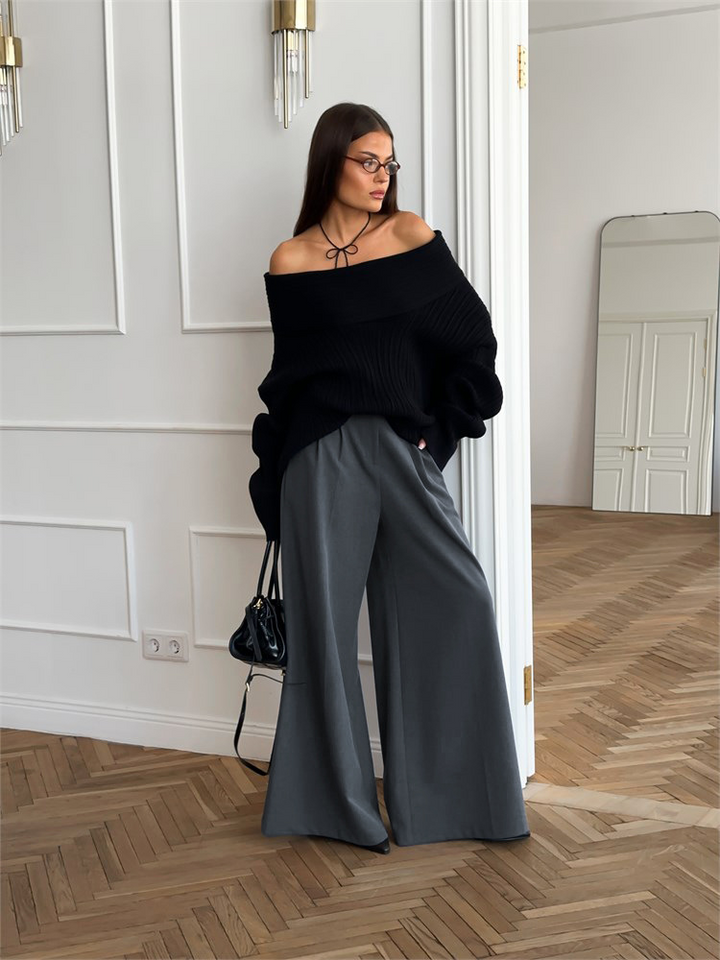 Wide Leg Trousers | Women's High Waisted Casual Pants
