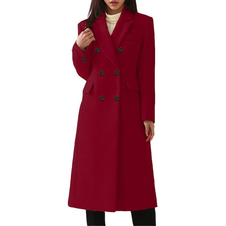 Wine Red Wool Coat | Women's Winter Coat