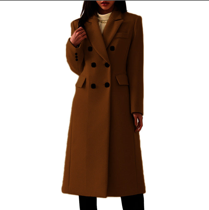 Wine Red Wool Coat | Women's Winter Coat