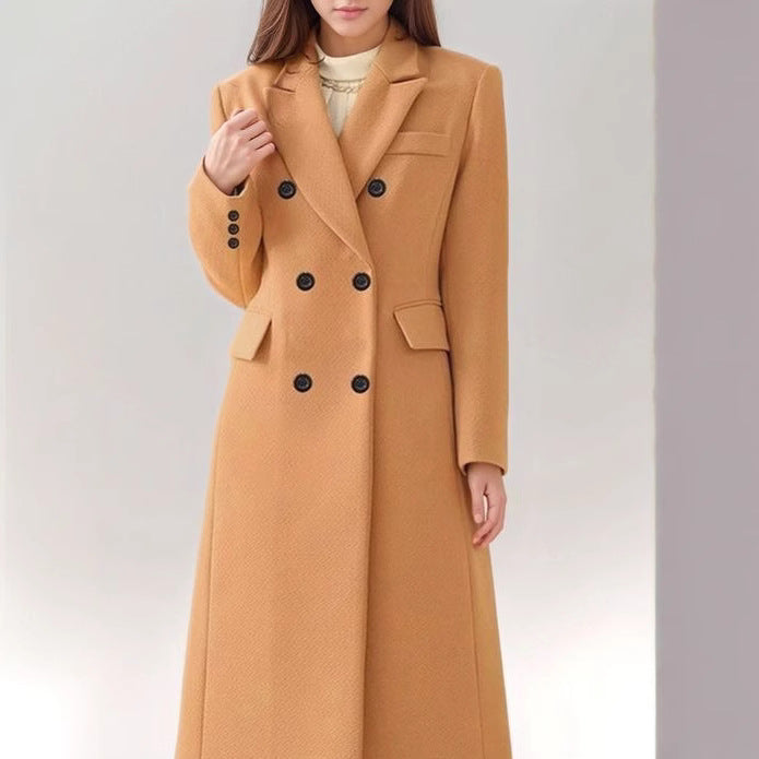 Wine Red Wool Coat | Women's Winter Coat