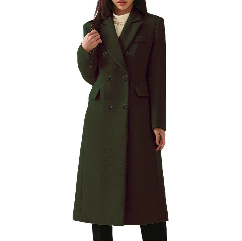 Wine Red Wool Coat | Women's Winter Coat