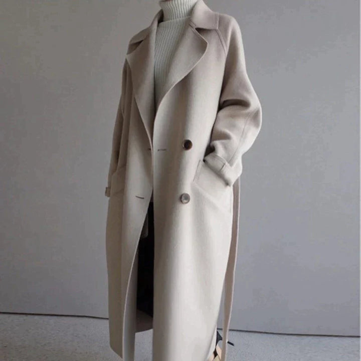 Sarah | Longline Wool Coat