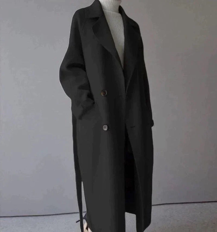 Sarah | Longline Wool Coat