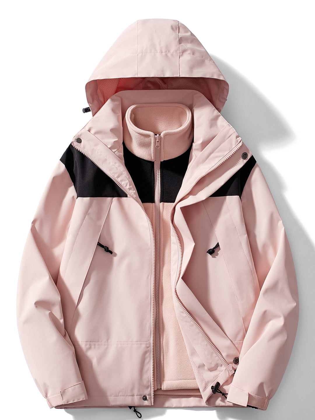 Women's 3-in-1 Fleece Jacket with Hood | Winter Coats Women