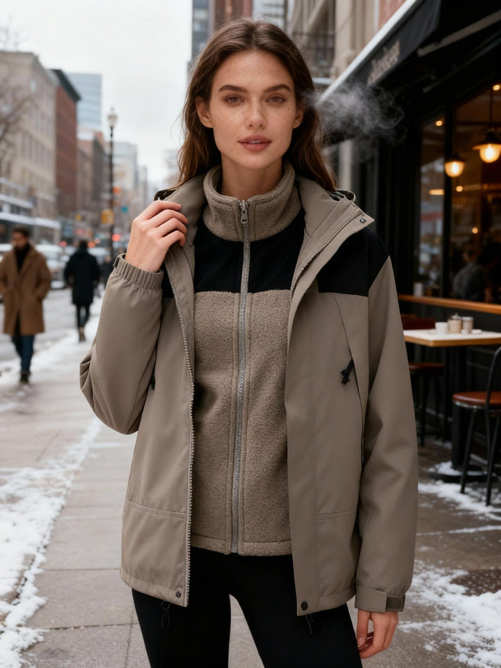 Women's 3-in-1 Winter Jacket | Fleece Thermal Coat