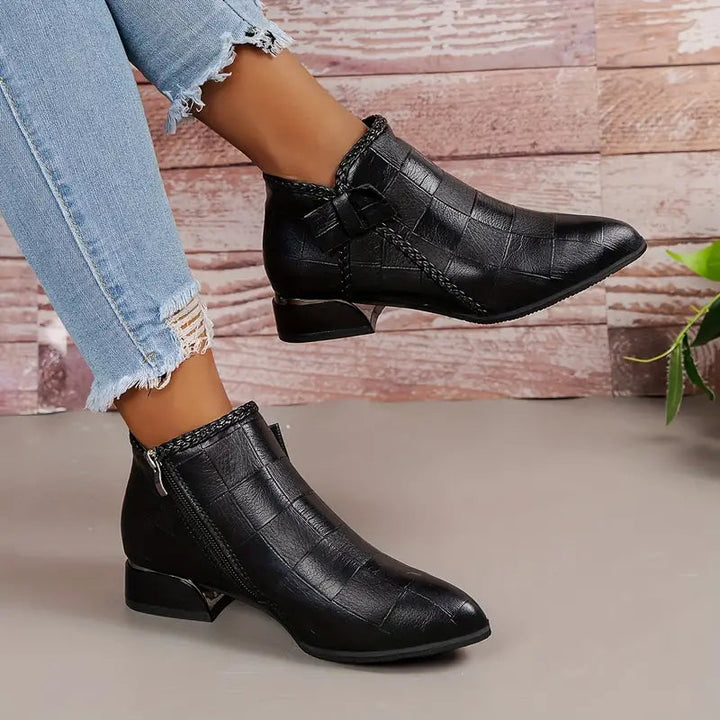 Women's Ankle High Shoes | Low Heel Fashion Footwear
