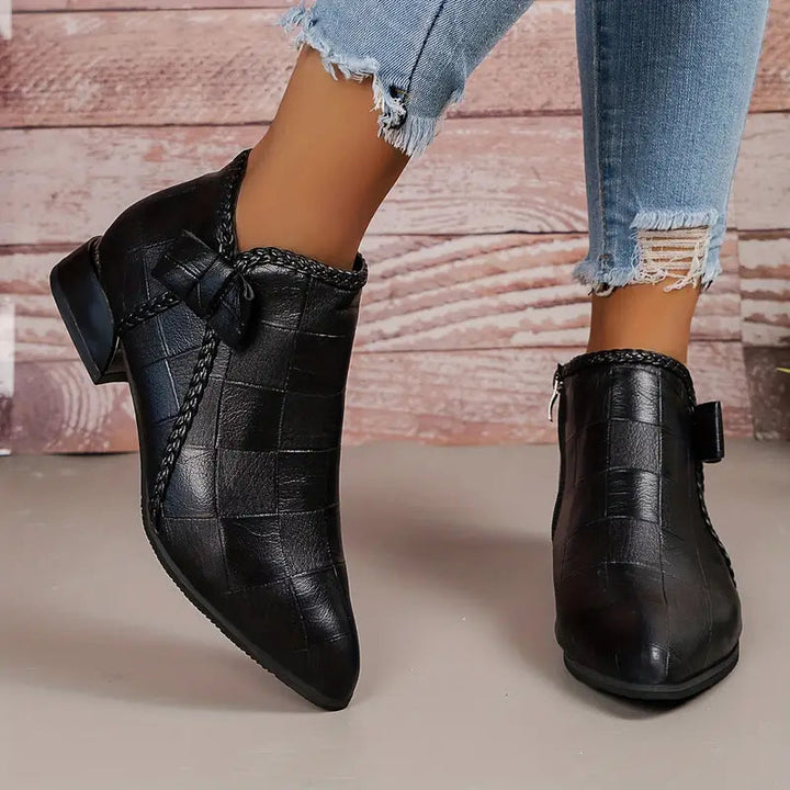 Women's Ankle High Shoes | Low Heel Fashion Footwear