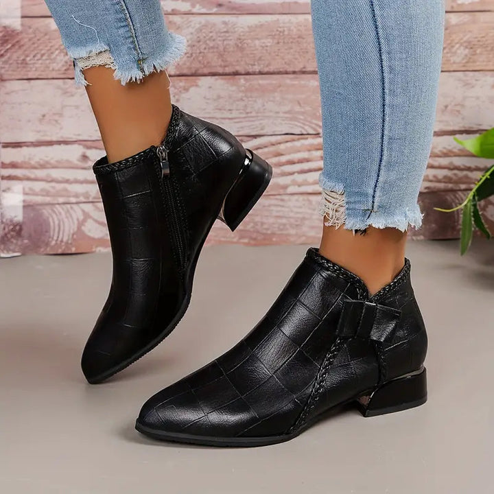 Women's Ankle High Shoes | Low Heel Fashion Footwear