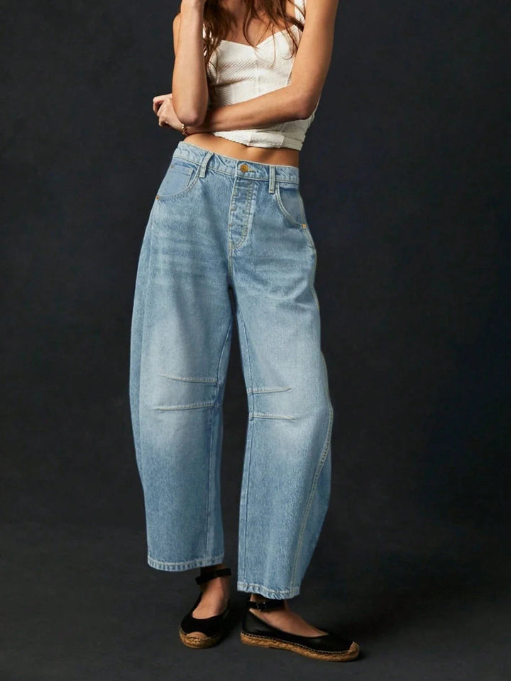 Women's Baggy Jeans | Comfortable Loose Fit Denim