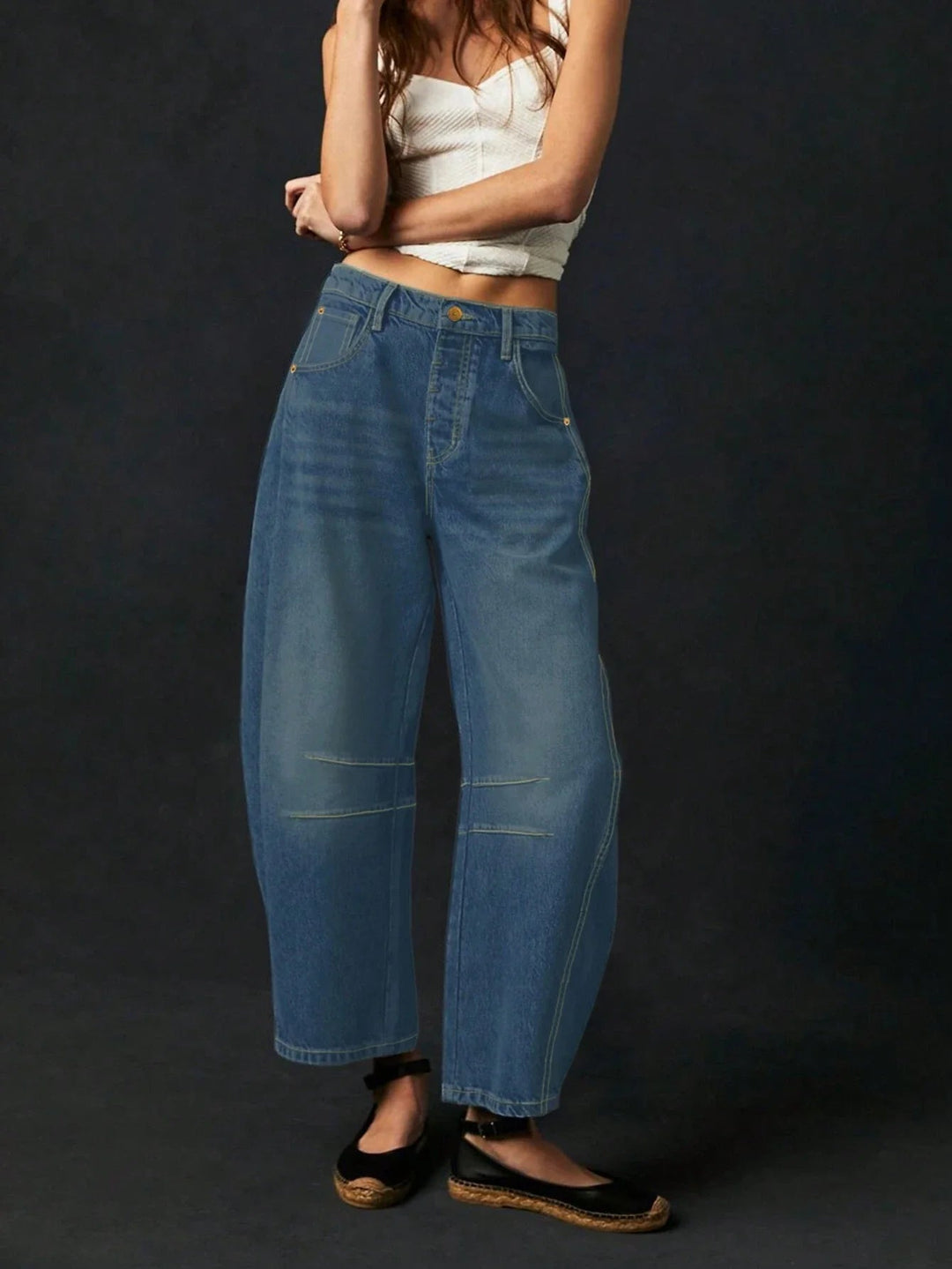 Women's Baggy Jeans | Comfortable Loose Fit Denim