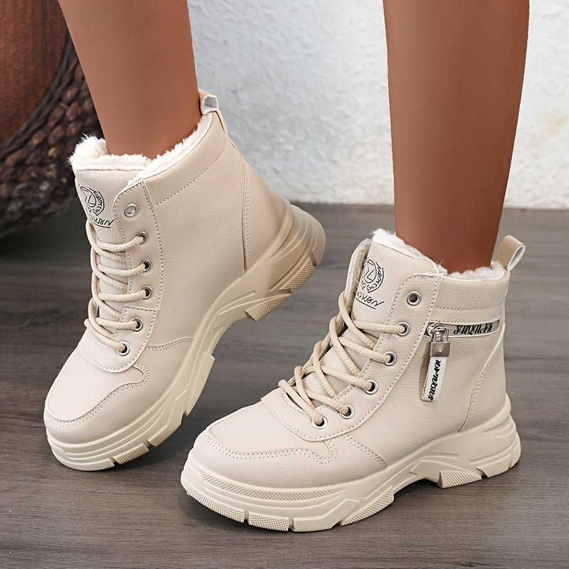 Women's Ankle Boots with Warm Lining | Stylish Footwear