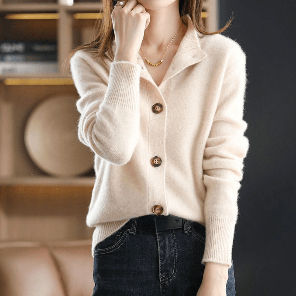 Women's Cardigan | Classic Knit Button-Up Sweater