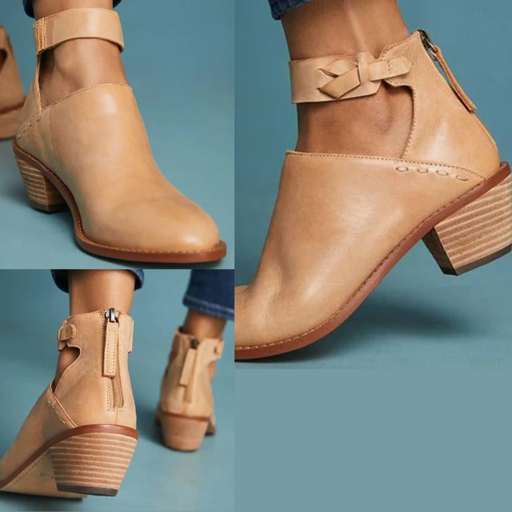 Women's Heeled Ankle Boots | Stylish Leather Footwear