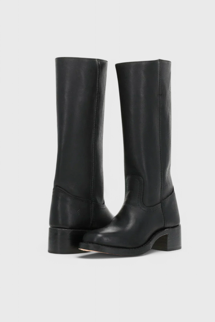 Women's Knee High Boots | Classic Stacked Heel Footwear
