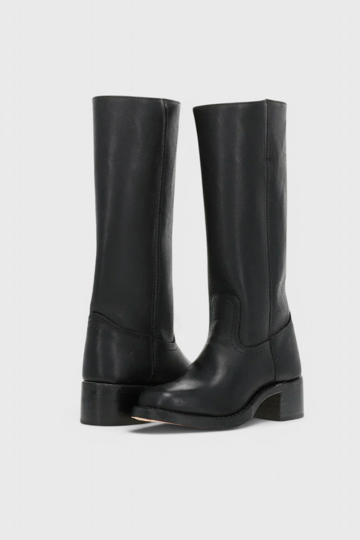 Women's Knee High Boots | Classic Stacked Heel Footwear