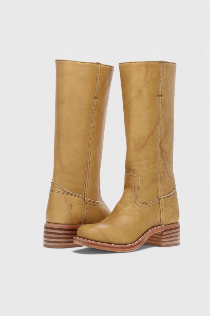 Women's Knee High Boots | Classic Stacked Heel Footwear