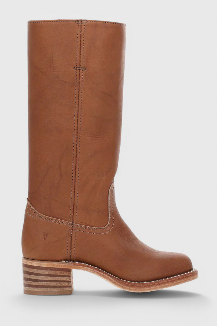 Women's Knee High Boots | Classic Stacked Heel Footwear