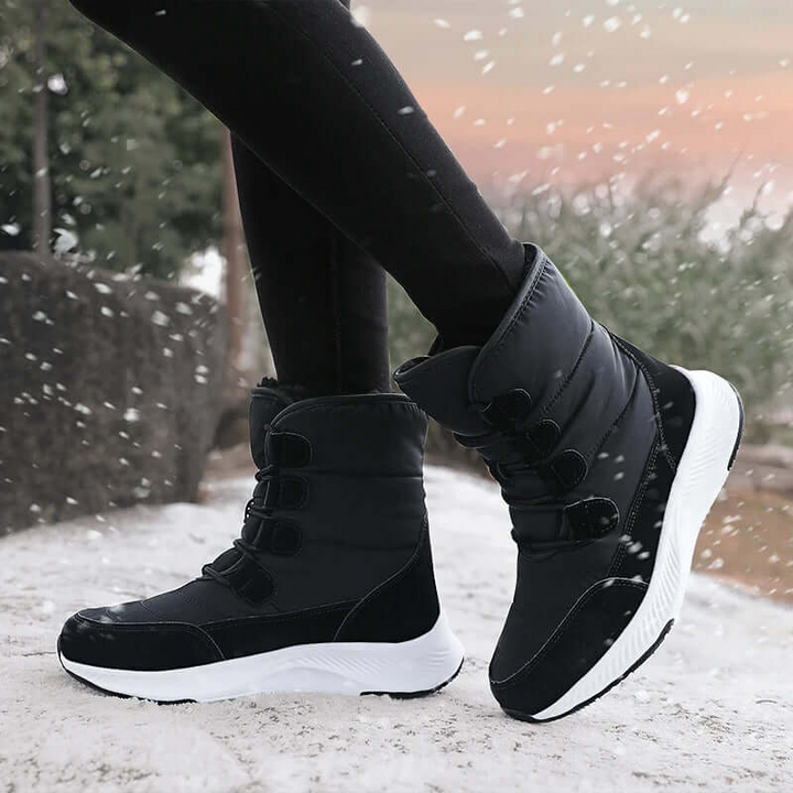 Women's Mid-Calf Combat Boots | Water-Repellent Style