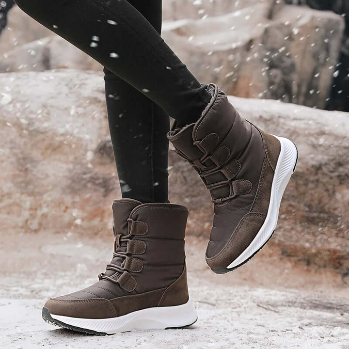 Women's Mid-Calf Combat Boots | Water-Repellent Style