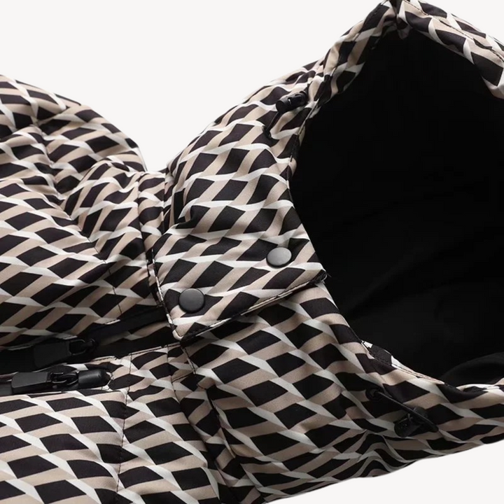 Women's Puffer Jacket with Belt | Stylish Winter Coat