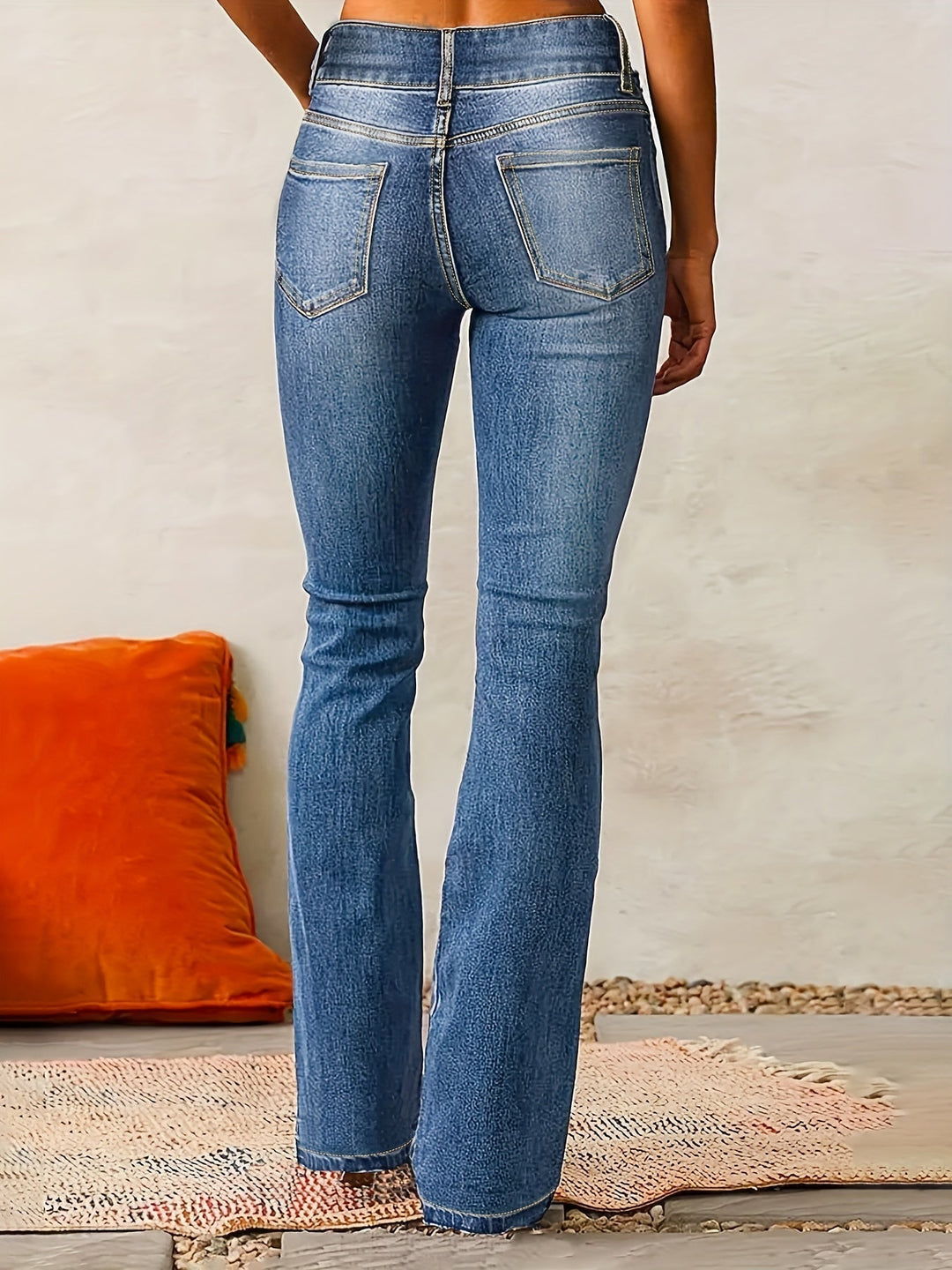 Women's Black Wide Leg Jeans | High-Waisted Flared Denim