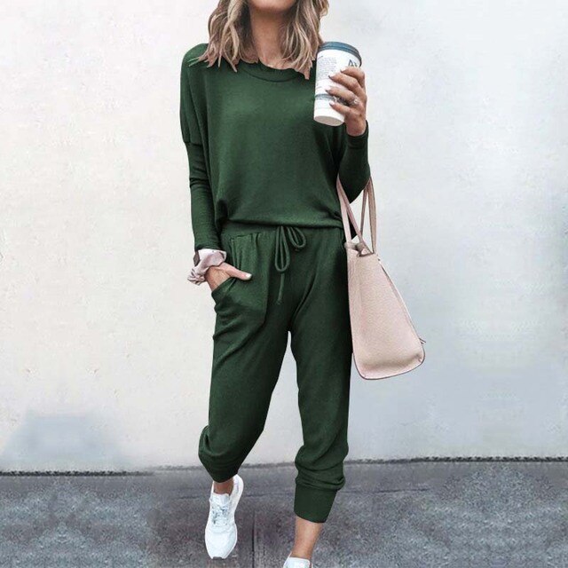Women's Casual Loungewear Set | 2-Piece Lounge Set