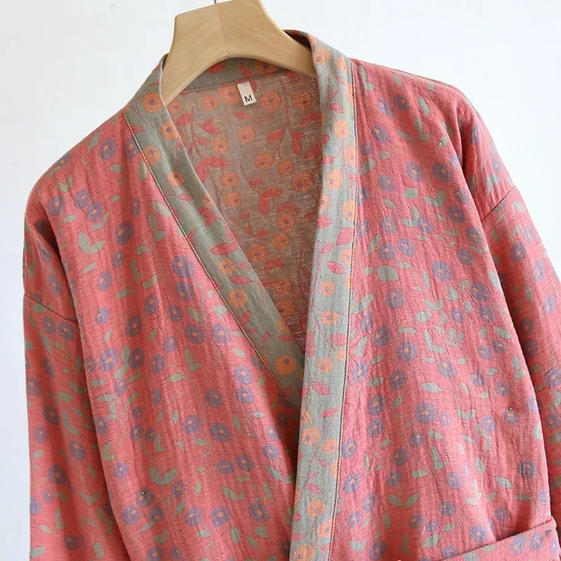 Women's Cotton Kimono Robe | Bathrobe for Women