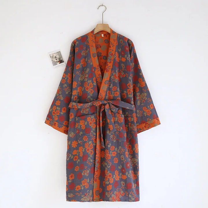 Women's Cotton Kimono Robe | Bathrobe for Women